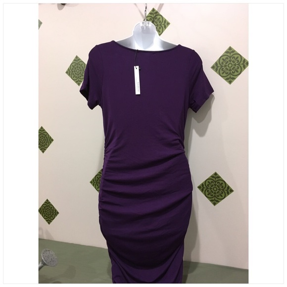NWT Patty Boutik Mama Purple Maternity Dress, Size Small - Picture 12 of 12